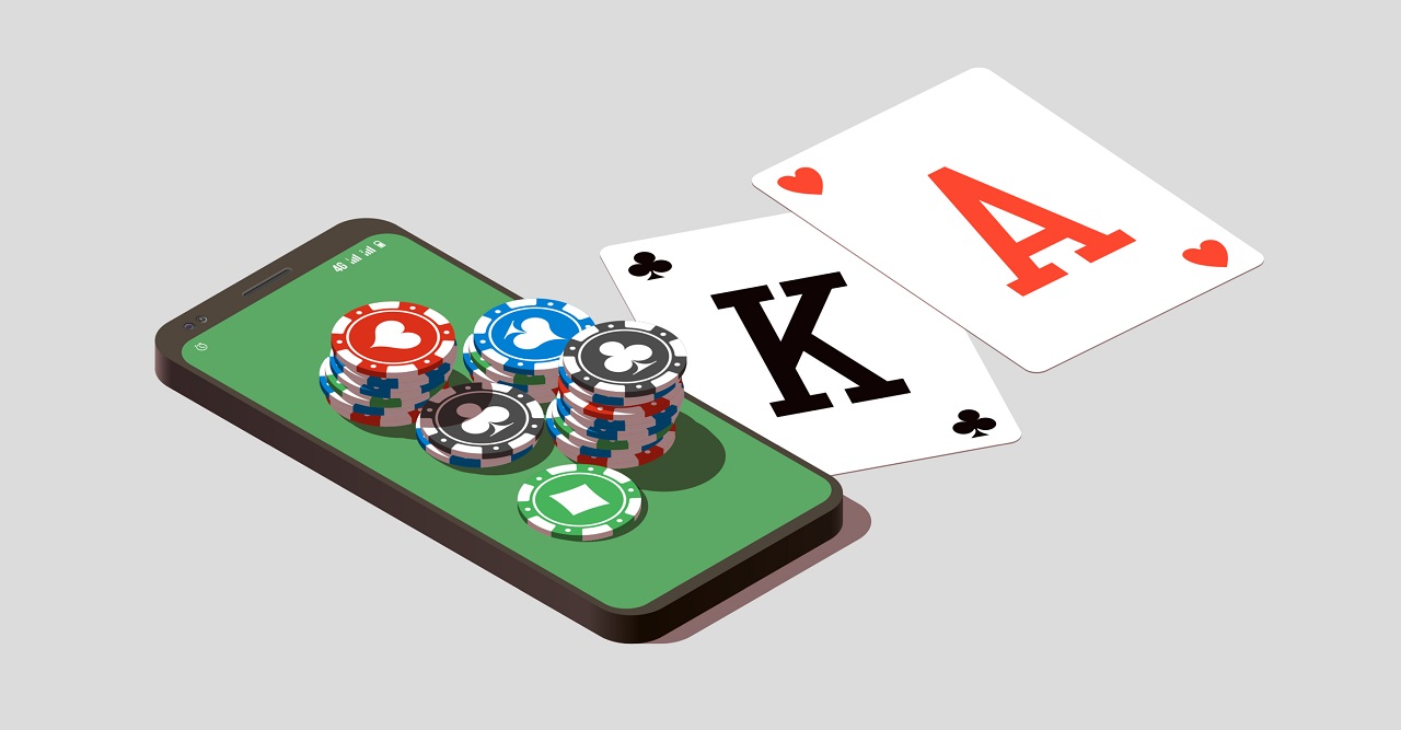 A Smartphone with a Mobile Casino App